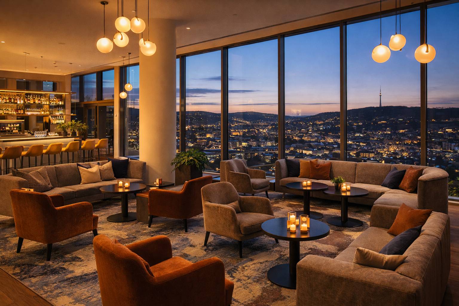 Moderne Hotel-Lobby in Stuttgart