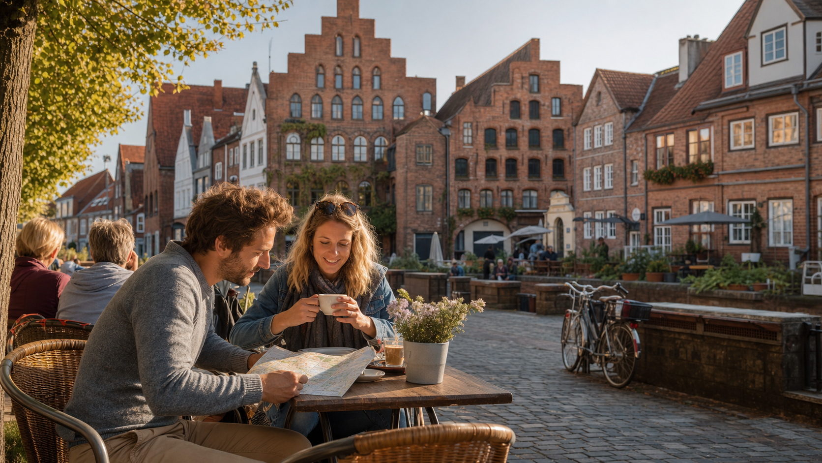 Historische Gasse in Lüneburg als entspannter Stadtbaustein für ein Wochenende in der Lüneburger Heide