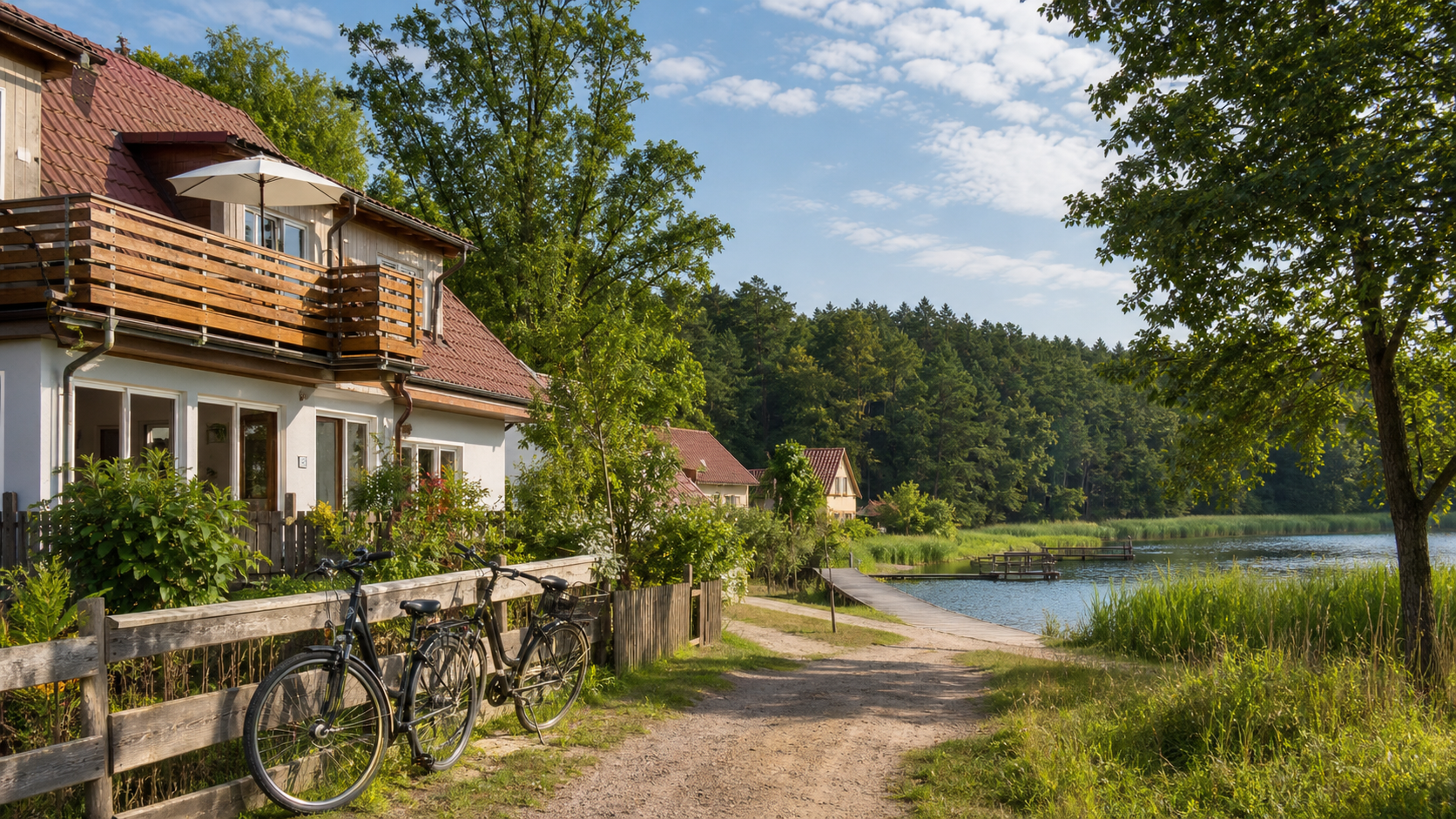 Ferienwohnung mit Fahrrädern und Seezugang an der Mecklenburgischen Seenplatte