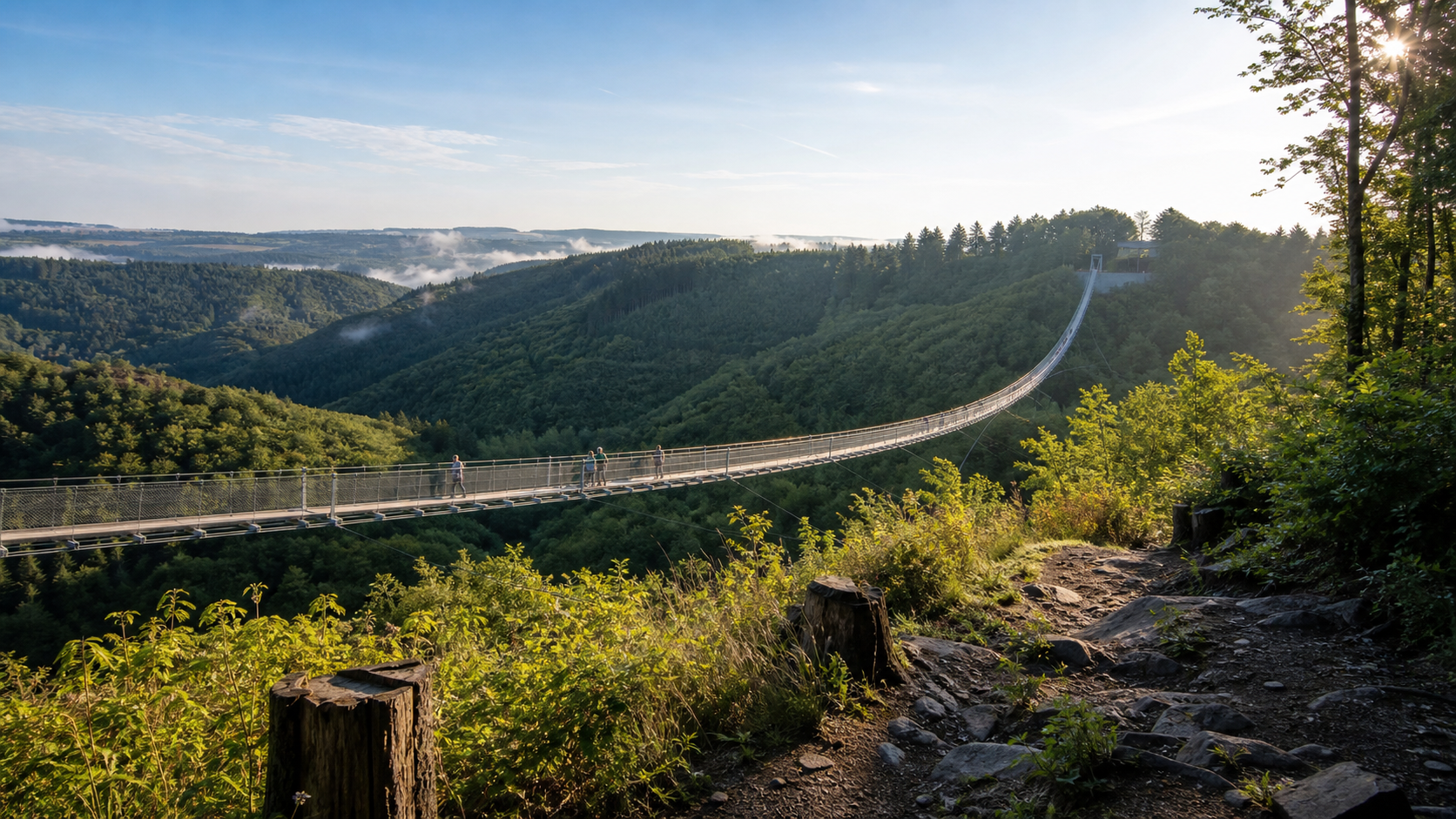 Wochenendtrip zur Geierlay im Hunsrück: Hängebrücke, Traumschleifen und ruhige Orte planen