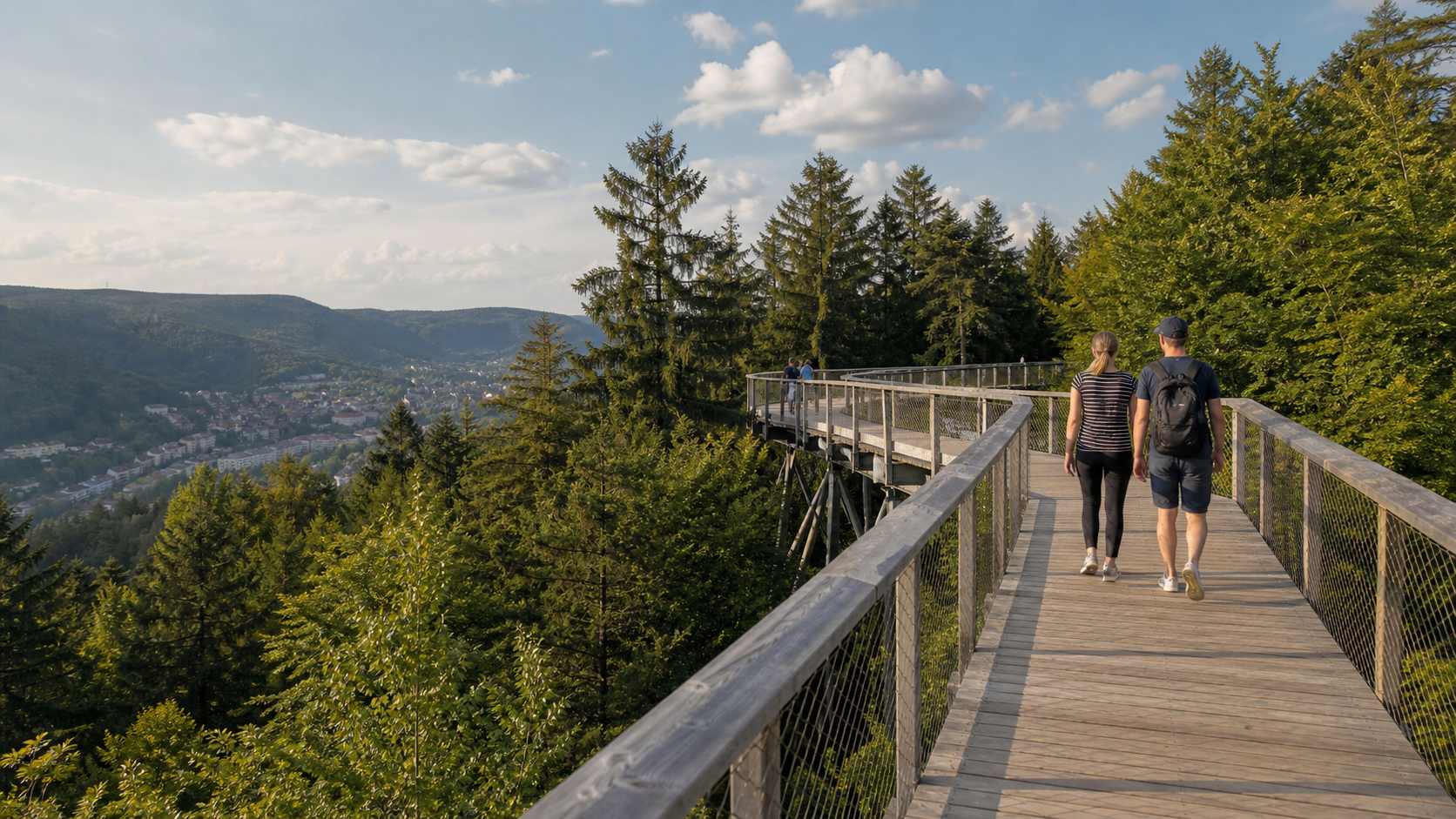 Baumwipfelpfad und Waldwege auf dem Sommerberg bei Bad Wildbad