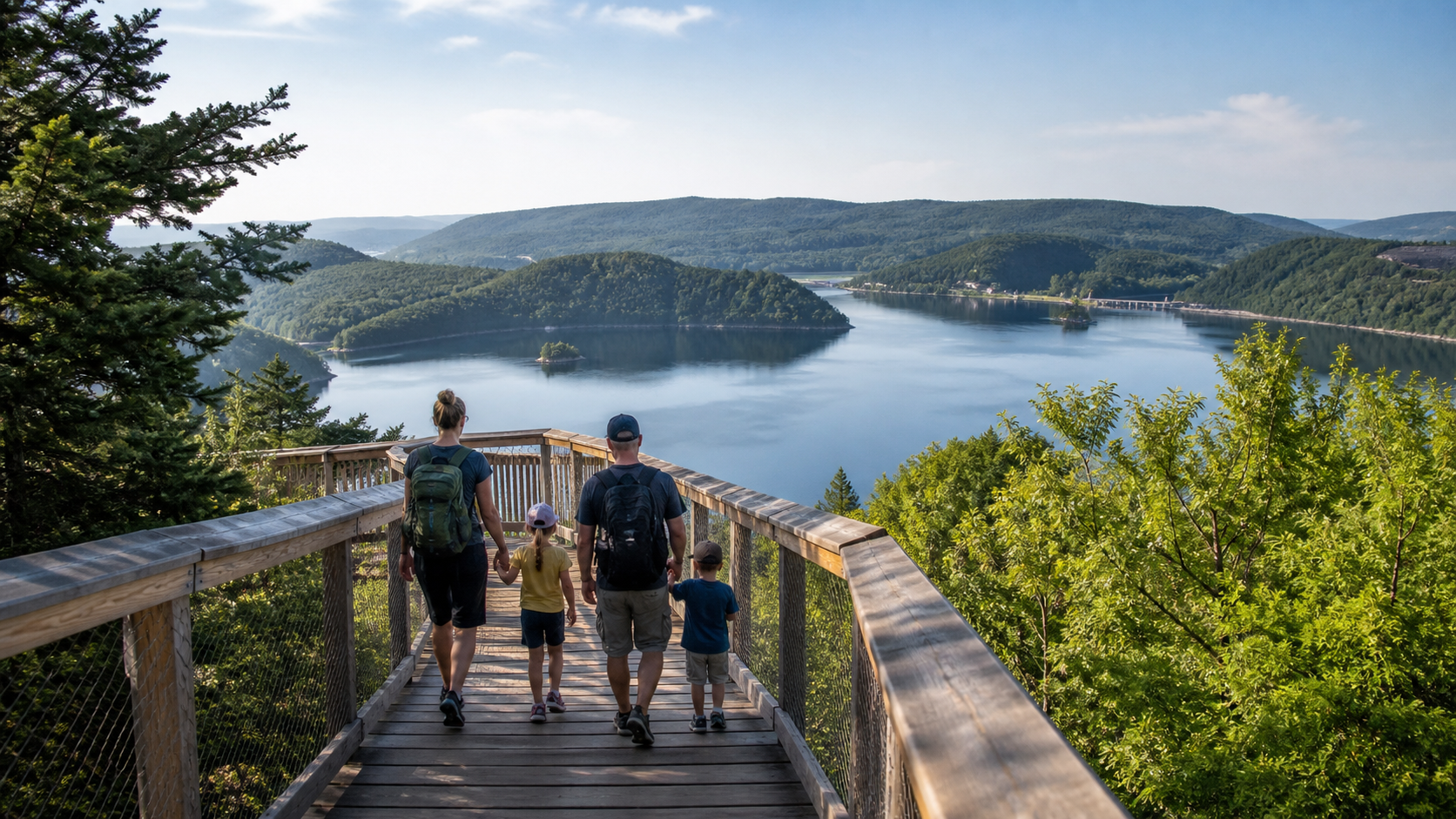 Familienwochenende am Edersee: Baumkronenweg, Wildtierpark und entspannte Seetage planen
